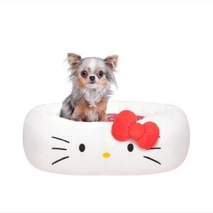 Sanrio Hello Kitty Dog Bed - White and Red